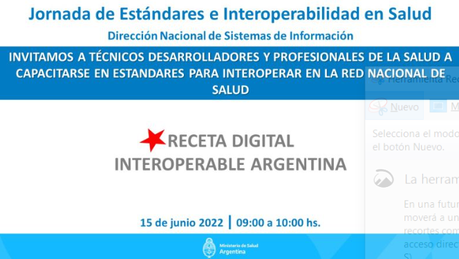 Jornada de Estandares e Interoperabilidad 15/06/22: RECETA DIGITAL INTEROPERABLE