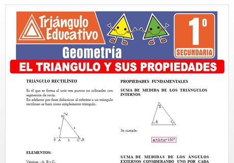 El Triángulo y sus Propiedades para Primero de Secundaria