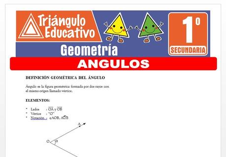 Ángulos para Primero de Secundaria Ángulos para Primero de Secundaria