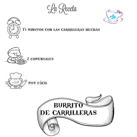 BURRITO DE CARRILLERA GUISADA Y CHAMPIÑONES