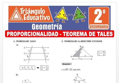Proporcionalidad – Teorema de Tales para Segundo de Secundaria Proporcionalidad – Teorema de Tales para Segundo de Secundaria