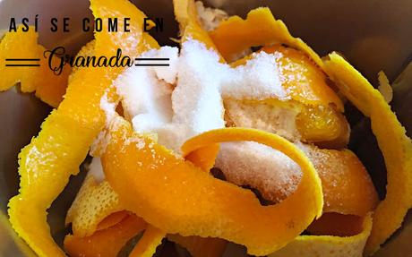 Pastel de almendra y naranja