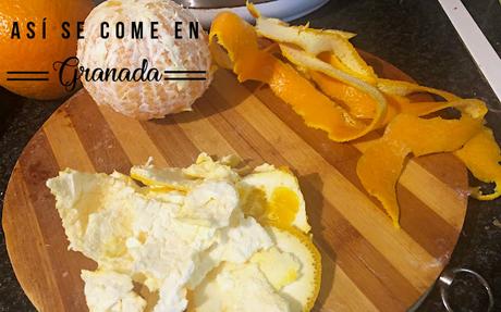 Pastel de almendra y naranja