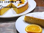 Pastel almendra naranja