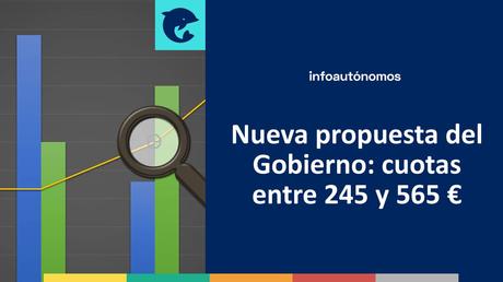 El Gobierno propone cuotas de autónomos entre 245 y 565 euros para intentar cerrar un acuerdo Nueva propuesta del Gobierno: cuotas entre 245 y 565 euros