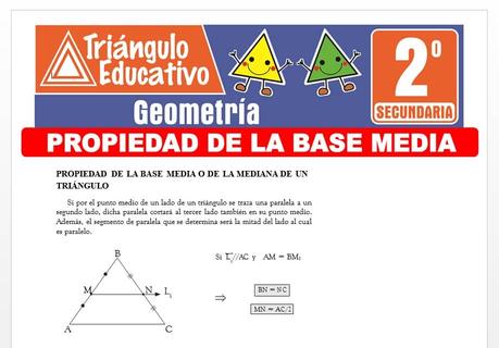 Propiedad de la Base Media para Segundo de Secundaria