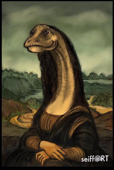 Pinturas clásicas con dinosaurios y otras criaturas extintas por Sandra Seiffart