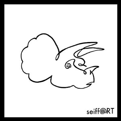 Pinturas clásicas con dinosaurios y otras criaturas extintas por Sandra Seiffart