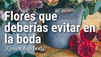 Flores que deberías evitar en la boda Flores que deberías evitar en la boda