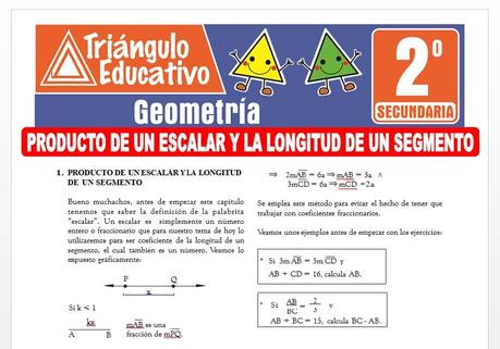 Producto de un Escalar y la Longitud de un Segmento para Segundo de Secundaria Producto de un Escalar y la Longitud de un Segmento para Segundo de Secundaria