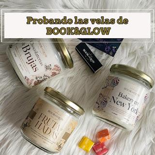 Probando las velas de BOOK&GLOW