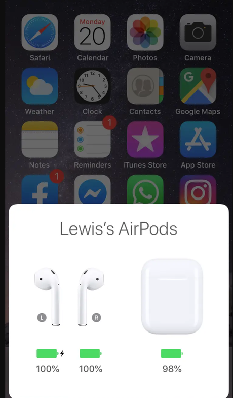 Cómo verificar la batería de AirPods en iPhone Cómo verificar la batería de AirPods en iPhone