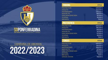 La Ponferradina abre la campaña de abonados, y esta temporada por vez primera podrá hacerse online 1 La Ponferradina abre la campaña de abonados, y esta temporada por vez primera podrá hacerse online 1