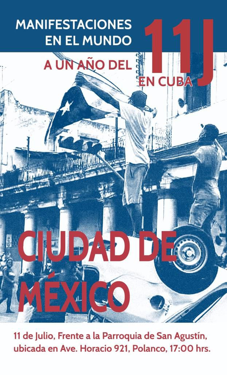 A un año del 11 de julio en #Cuba, manifestaciones en el mundo