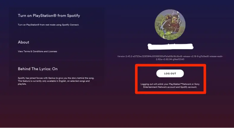 Cómo desconectar Spotify de PS4 Cómo desconectar Spotify de PS4