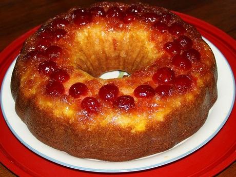 Bizcocho de cerezas casero