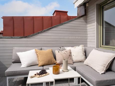 delikatissen terrazas nórdicas terrazas apartamentos terrace decor salones de exterior outldoors livingroom outdoors sofá decoracion terrazas piso decoración sencilla exterior  