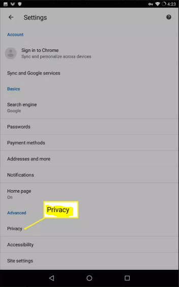 Cómo eliminar el historial de búsqueda de Chrome en Android Cómo eliminar el historial de búsqueda de Chrome en Android