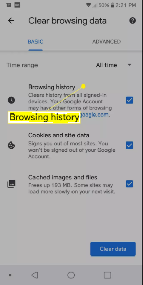 Cómo eliminar el historial de búsqueda de Chrome en Android Cómo eliminar el historial de búsqueda de Chrome en Android