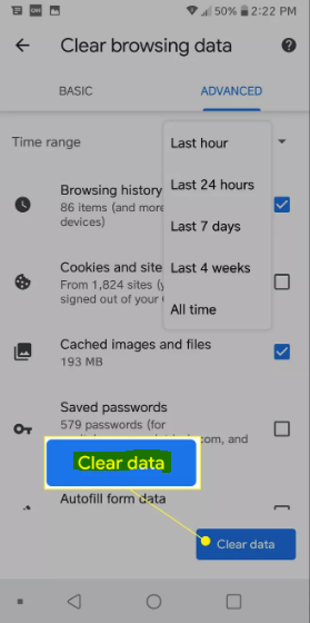 Cómo eliminar el historial de búsqueda de Chrome en Android Cómo eliminar el historial de búsqueda de Chrome en Android