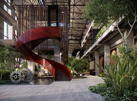 Parque Shangri-La Shougang: un edificio industrial convertido en hotel fantástico por Piero Lissoni & Partners