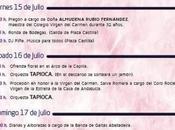 Grandes Fiestas Carmen Barrio Placa 2022. julio. Programa actividades