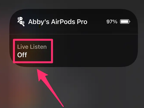 Cómo usar Live Listen en tus AirPods