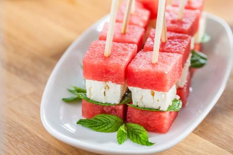 queso fresco con sandia