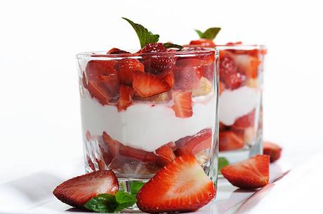 mascarpone con fresas