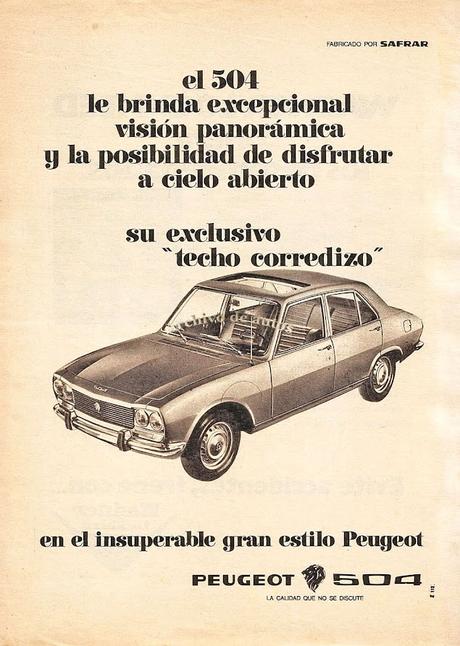 Peugeot 504 presentado en Francia en el año 1968