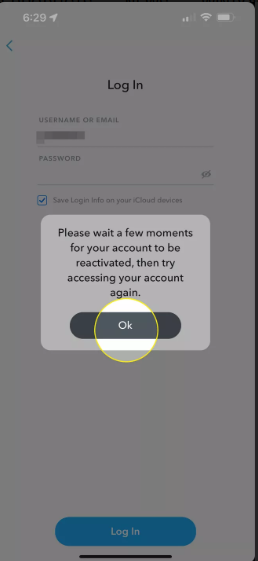 Cómo reactivar tu cuenta de Snapchat