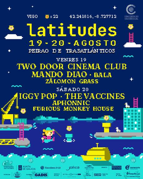 Cartel por días del Festival Latitudes 2022 de Vigo