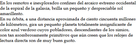 Saga Guía del autoestopista galáctico, Libros I-II: Guía del autoestopista galáctico y El restaurante del fin del mundo, de Douglas Adams