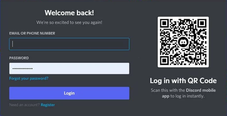 Cómo iniciar sesión en Discord con un código QR Cómo iniciar sesión en Discord con un código QR