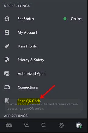 Cómo iniciar sesión en Discord con un código QR Cómo iniciar sesión en Discord con un código QR