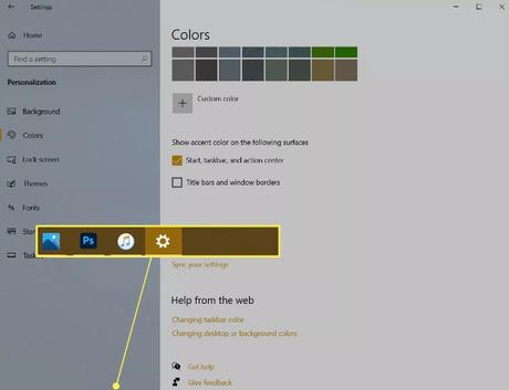 Cómo cambiar el color de la barra de tareas en Windows 10 Cómo cambiar el color de la barra de tareas en Windows 10