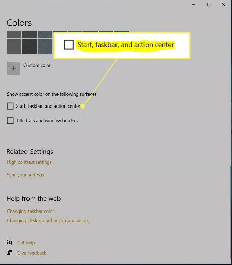 Cómo cambiar el color de la barra de tareas en Windows 10