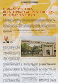 LA ACCIÓN PROFÉTICA DE LAS CONGREGACIONES FEMENINAS DEL PERÚ DEL SIGLO XIX