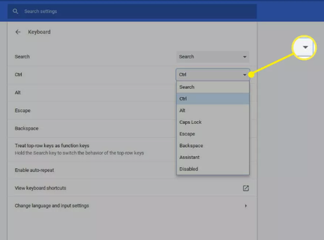 Cómo cambiar la configuración del teclado de Chromebook