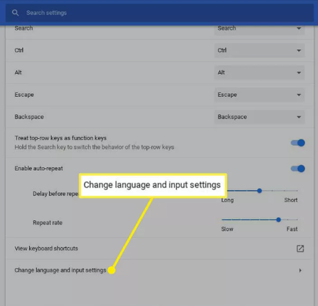 Cómo cambiar la configuración del teclado de Chromebook