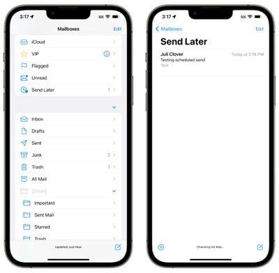 iOS 16 Mail App: Improved Search, Undo Send, Scheduled Send, Reminders, and More