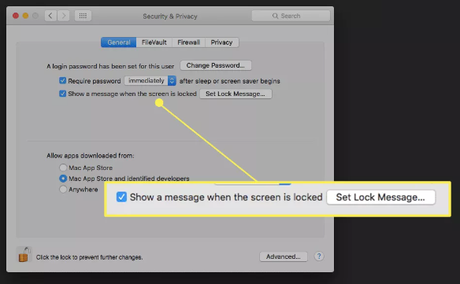 Cómo cambiar mi mensaje de pantalla de bloqueo en Mac