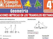 Relaciones Métricas Triángulos Rectángulos para Cuarto Secundaria