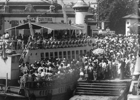 El embarcadero, abarrotado un día de verano