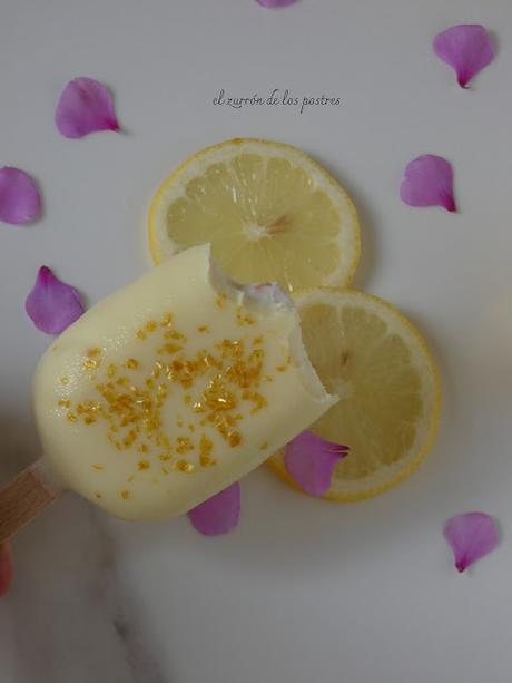 Polos de Limón y Chocolate Blanco