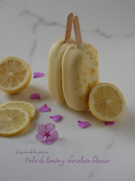 Polos de Limón y Chocolate Blanco