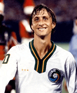 Johan Cruyff llegó a jugar algún amistoso en el Cosmos 