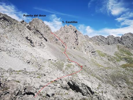 Los Castillines en travesía desde La Cubilla a Tuiza