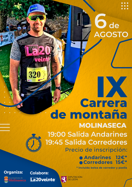 Vuelve la IX edición de la Carrera de montaña Molinaseca organizada por el Ayuntamiento, en colaboración con el club La20veinte 1