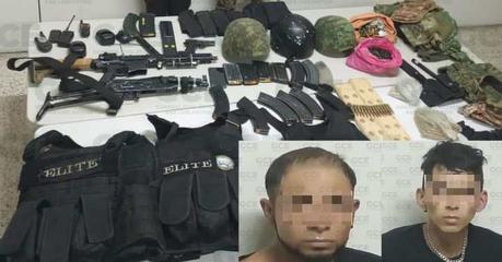 Capturan a dos sicarios en una finca de la delegación de La Pila